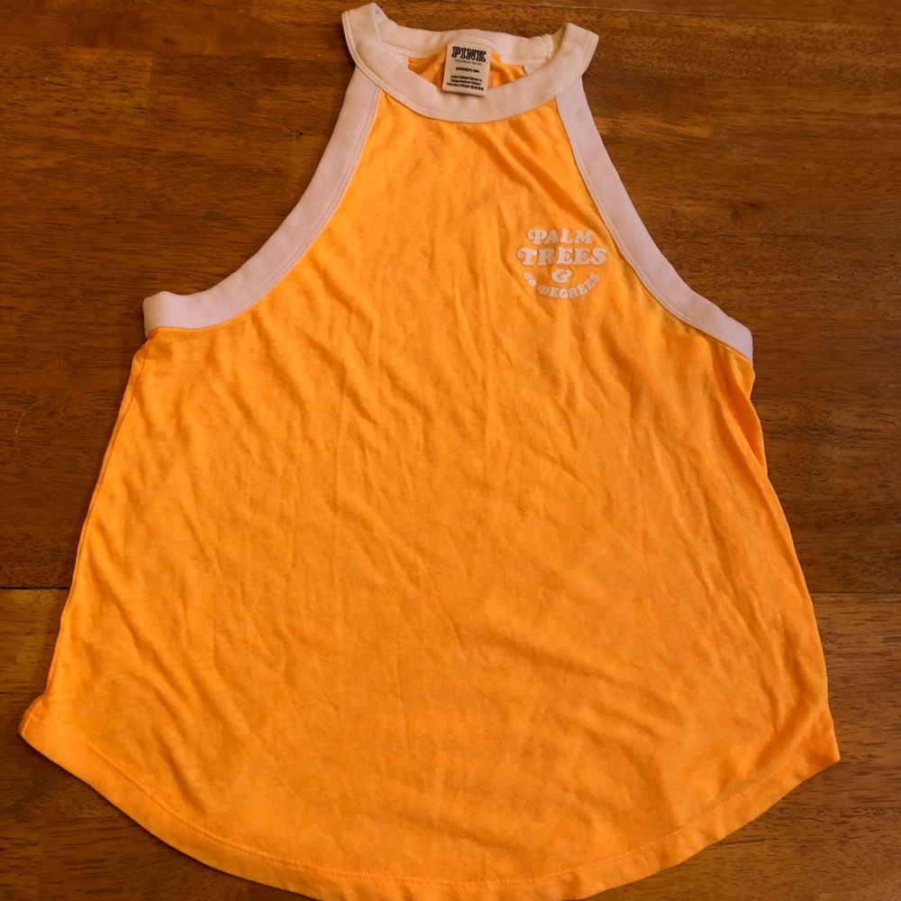 Pink tank top very nice great condition so cute S